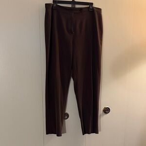Briggs New York Women's Straight Leg Dress Pants in Dark Brown